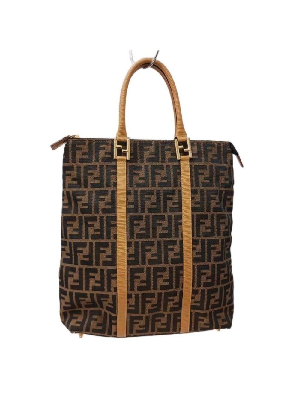 Fendi Zucca Pattern Tote Bag Brown Beige